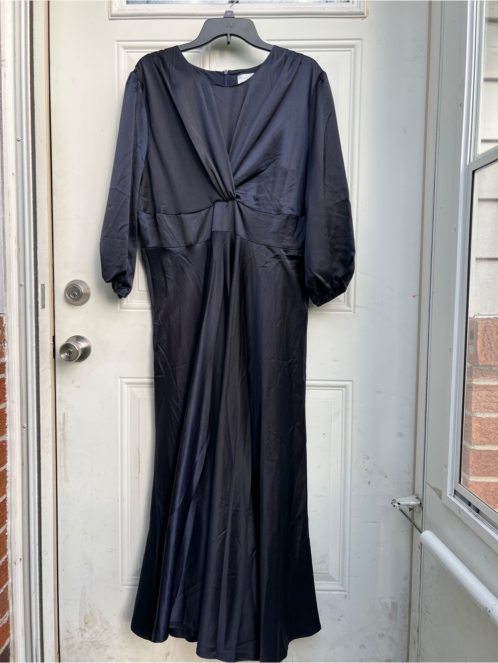 Dainty Jewells Navy Twist-Waist Maxi Dress